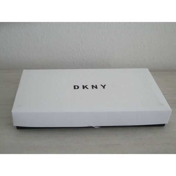 DKNY Black Croc Embossed PU Leather Vela Large Zip Around Wallet $128 - Picture 12 of 12